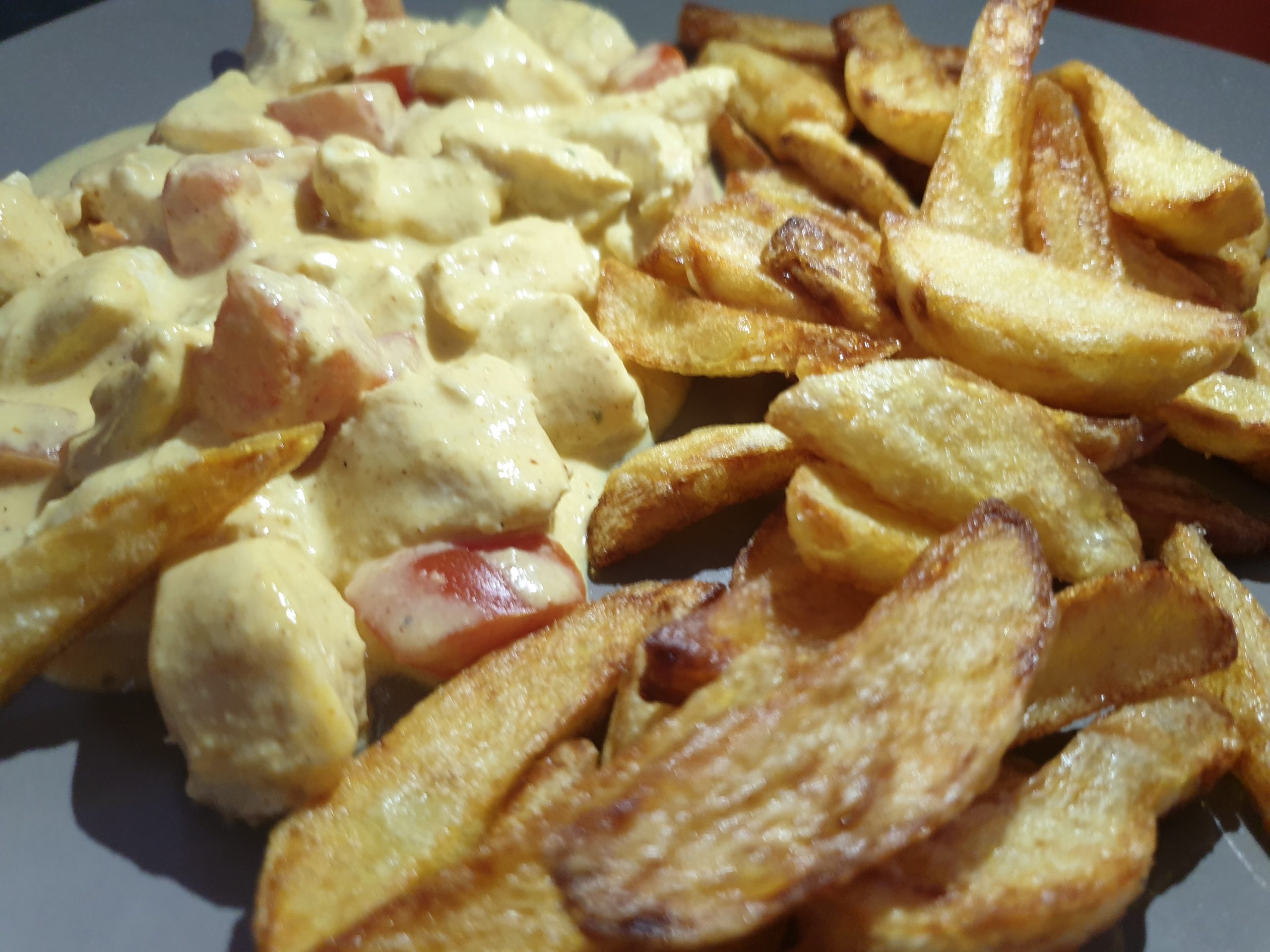 Poulet Marin Cr Me Et Frites Une Recette Gourmande Measyfl